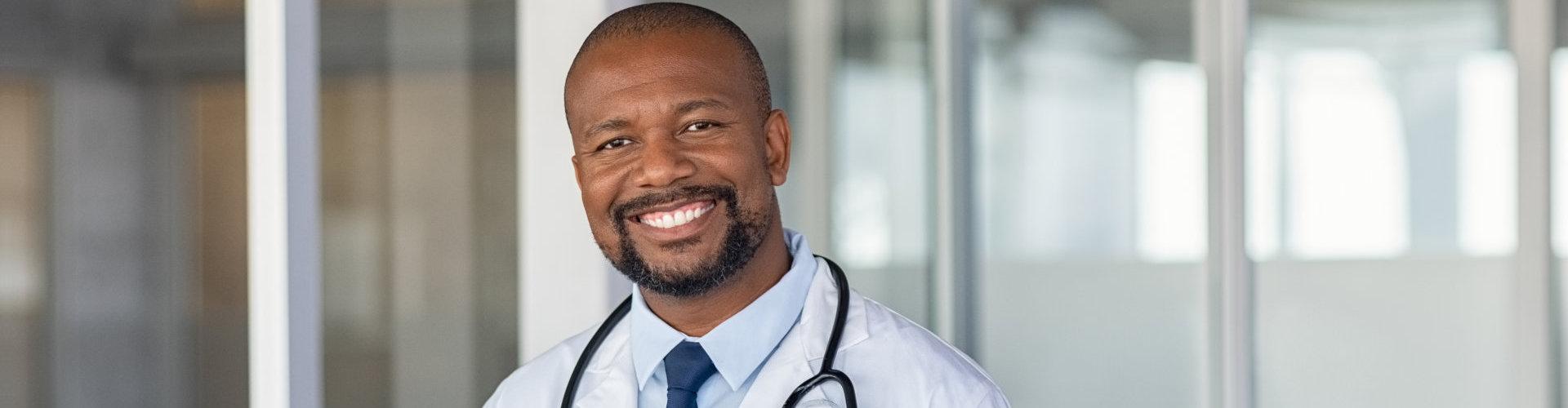 male medical staff smiling